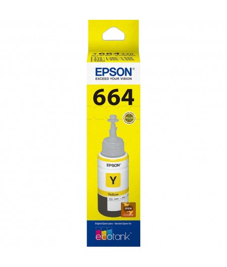 Refil de Tinta Epson T664420 Yellow