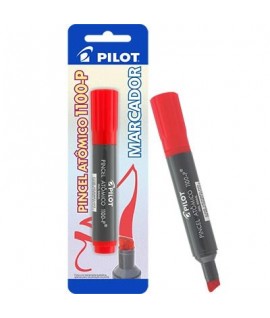 Pincel Atômico Pilot 1100 P. Chanfrada VM Vermelho