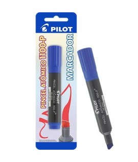 Pincel Atômico Pilot 1100 P. Chanfrada Azul