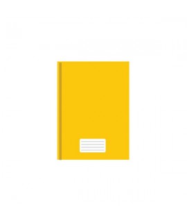Caderno Brochura Pequeno Capa Dura 96Fls Amarelo