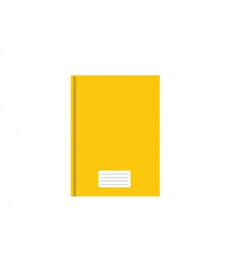 Caderno Brochura Pequeno Capa Dura 96Fls Amarelo