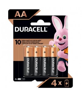 Pilha AA Alcalina C/ 04 UN Duracell MN1500