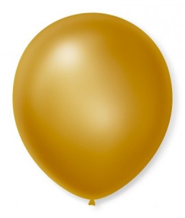Balão São Roque Liso 7.0 Dourado Cintilante C/50 UN
