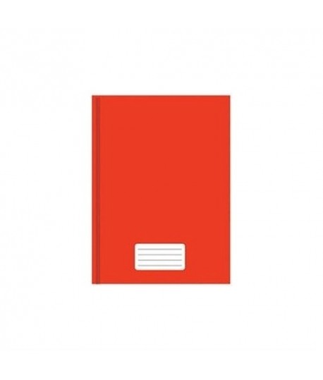 Caderno Brochura Pequeno Capa Dura 96Fls Vermelho