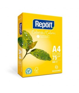 Papel A4 Report Resma com 500fls Amarelo